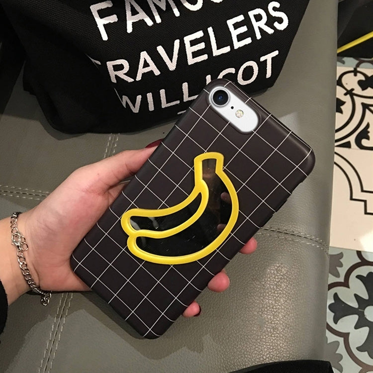 For iPhone 6 & 6s Banana Mirror Pattern Protective Back Cover Case