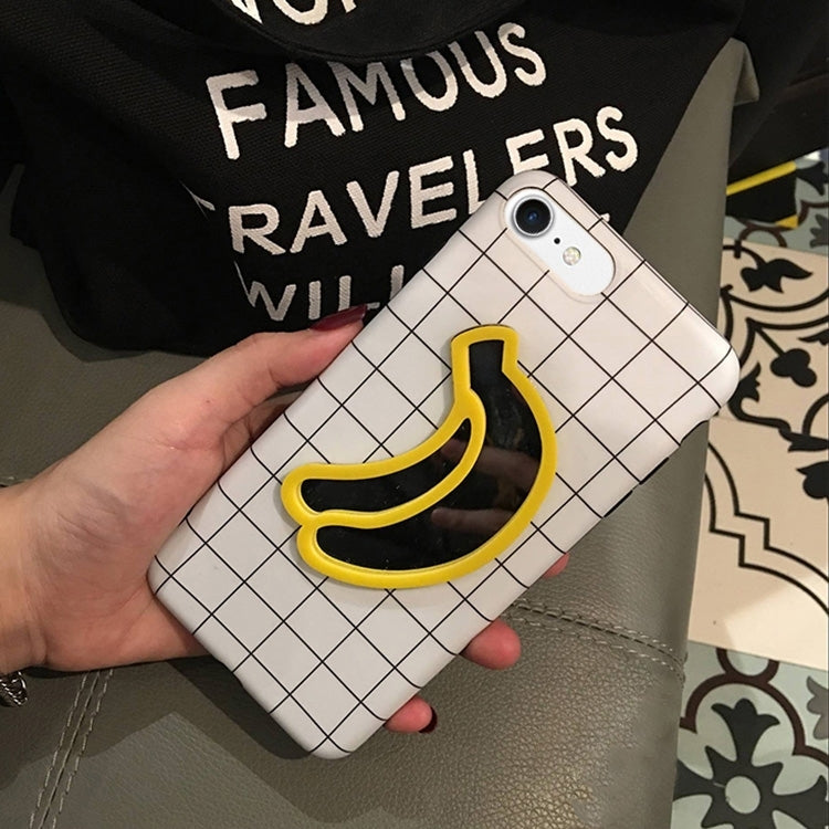 For iPhone 6 & 6s Banana Mirror Pattern Protective Back Cover Case