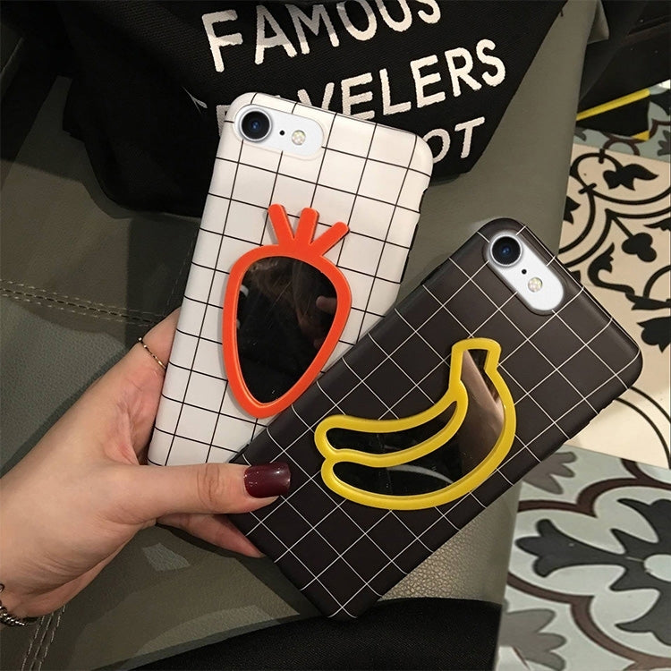 For iPhone 6 & 6s Banana Mirror Pattern Protective Back Cover Case
