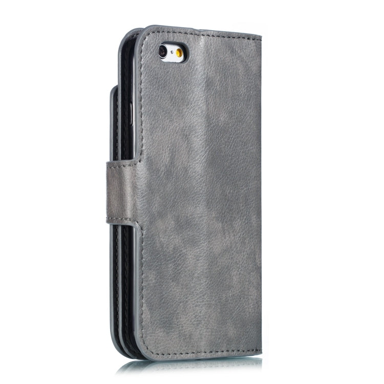 Litchi Texture Horizontal Flip Leather Case for iPhone 6, with Nine Card Slots & Wallet & Photo Frame