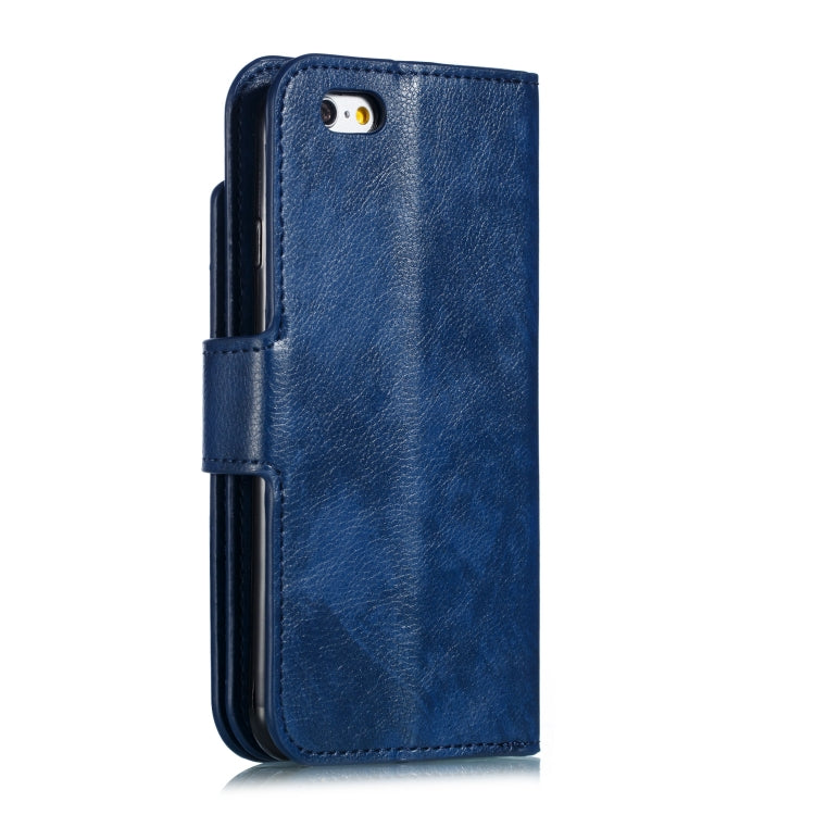 Litchi Texture Horizontal Flip Leather Case for iPhone 6, with Nine Card Slots & Wallet & Photo Frame