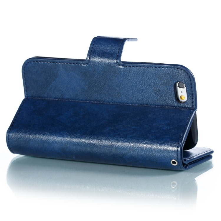Litchi Texture Horizontal Flip Leather Case for iPhone 6, with Nine Card Slots & Wallet & Photo Frame
