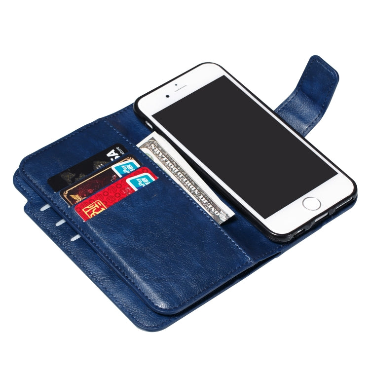 Litchi Texture Horizontal Flip Leather Case for iPhone 6, with Nine Card Slots & Wallet & Photo Frame
