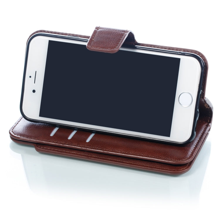 Litchi Texture Horizontal Flip Leather Case for iPhone 6, with Nine Card Slots & Wallet & Photo Frame