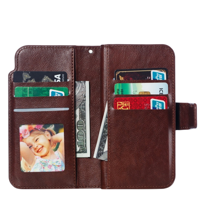 Litchi Texture Horizontal Flip Leather Case for iPhone 6, with Nine Card Slots & Wallet & Photo Frame