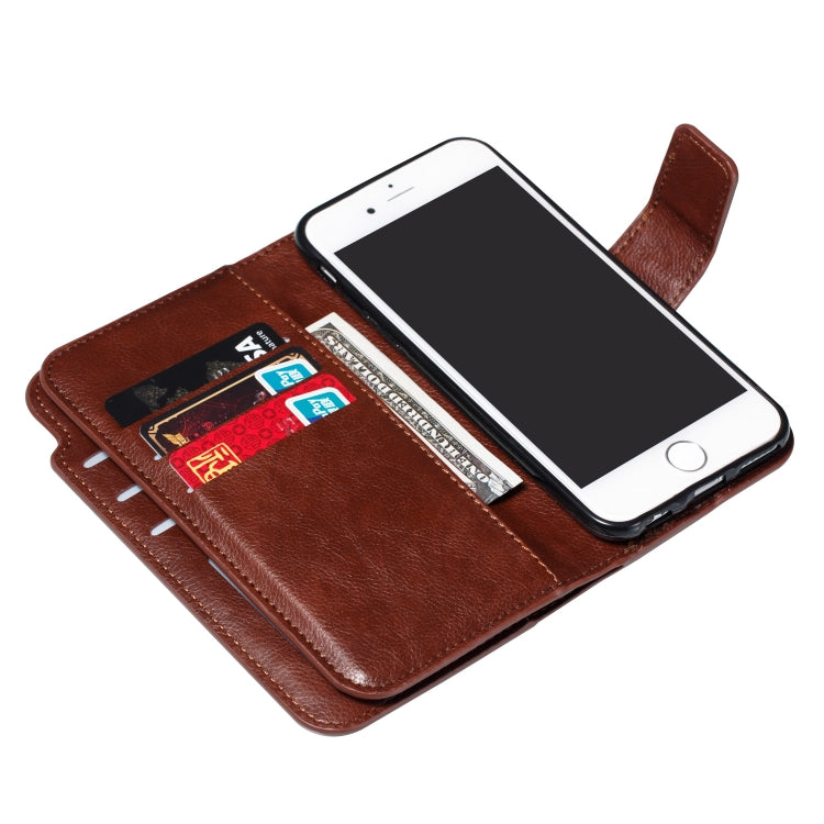 Litchi Texture Horizontal Flip Leather Case for iPhone 6, with Nine Card Slots & Wallet & Photo Frame