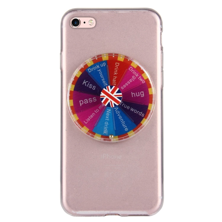 For iPhone 6 & 6s TPU Lucky Turntable Protective Back Cover Case