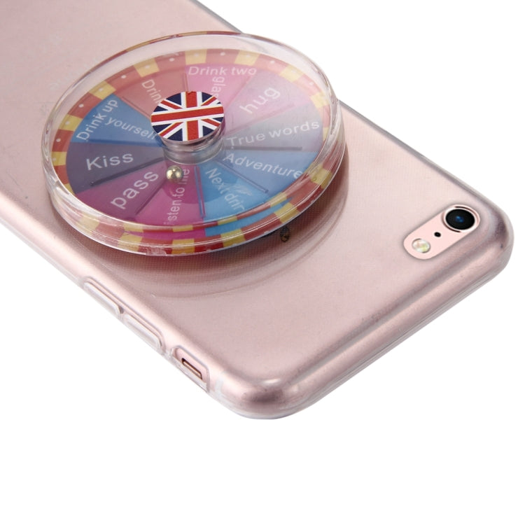 For iPhone 6 & 6s TPU Lucky Turntable Protective Back Cover Case