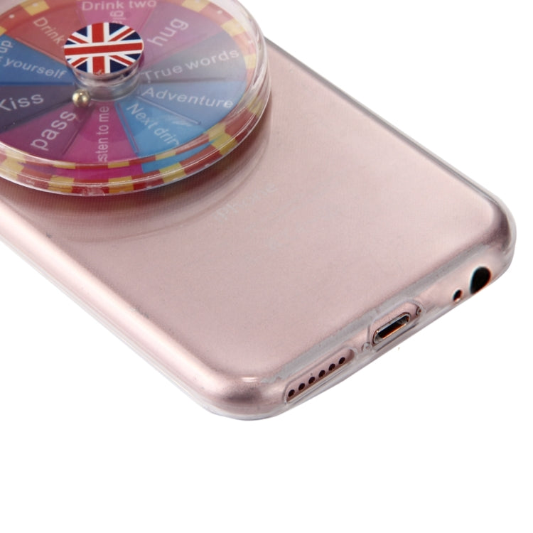 For iPhone 6 & 6s TPU Lucky Turntable Protective Back Cover Case