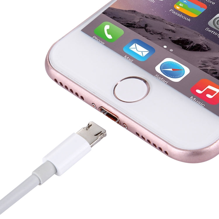 8 Pin & Micro USB to SD Card Camera Reader for iPhone, iPad, Samsung, Sony and other Smartphones (iOS 11.0 below, Android with OTG Function)(White)