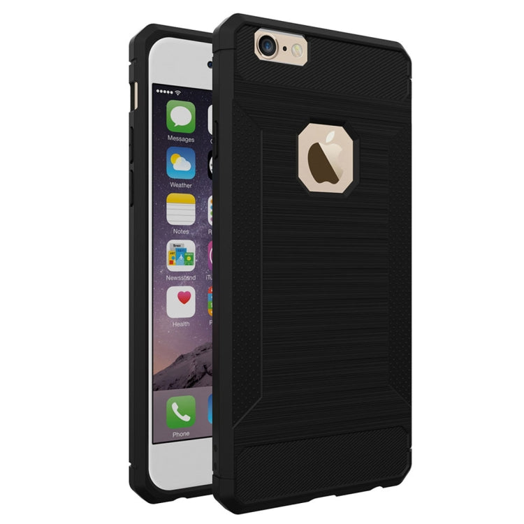 For iPhone 6 & 6s  Brushed Texture TPU Anti-slip Soft Protective Case