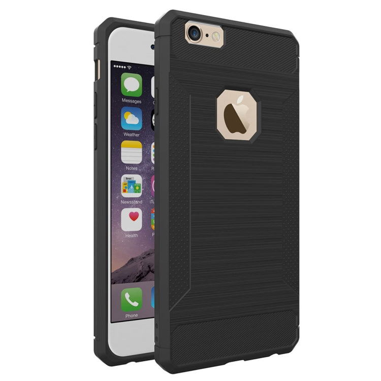 For iPhone 6 & 6s  Brushed Texture TPU Anti-slip Soft Protective Case