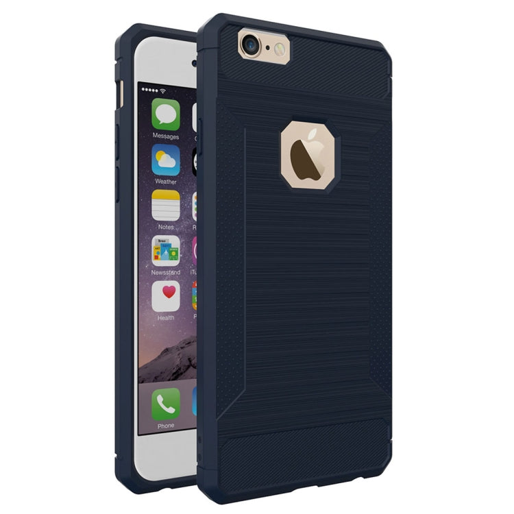 For iPhone 6 & 6s  Brushed Texture TPU Anti-slip Soft Protective Case