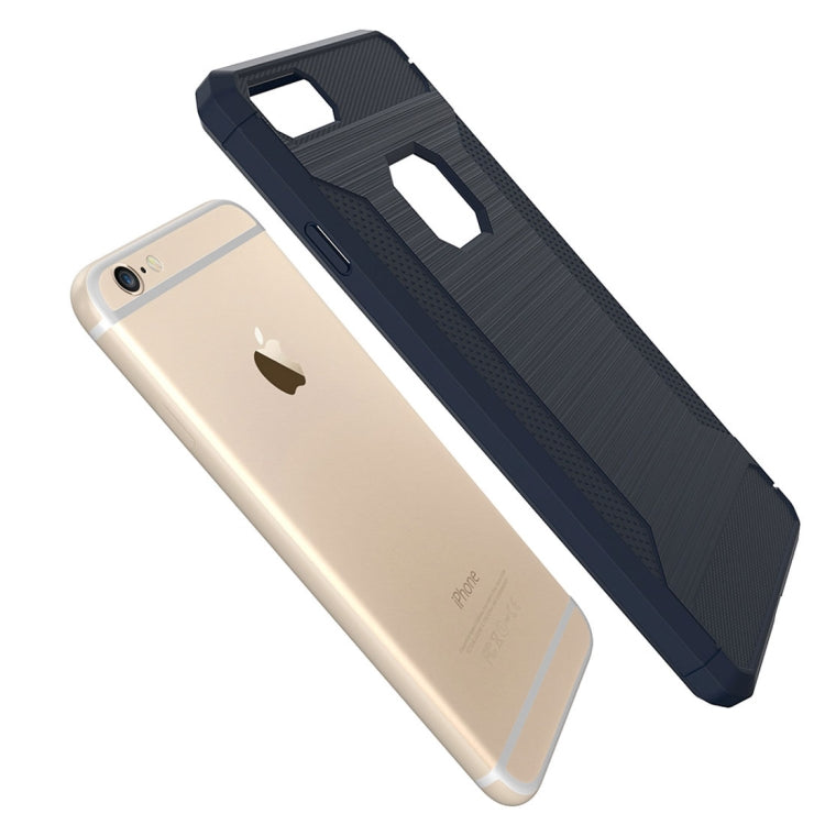 For iPhone 6 & 6s  Brushed Texture TPU Anti-slip Soft Protective Case