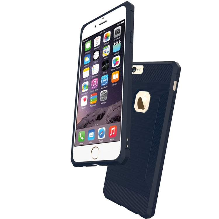 For iPhone 6 & 6s  Brushed Texture TPU Anti-slip Soft Protective Case