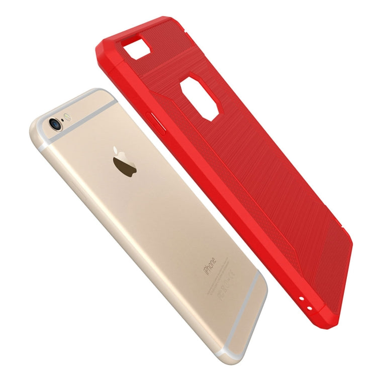 For iPhone 6 & 6s  Brushed Texture TPU Anti-slip Soft Protective Case
