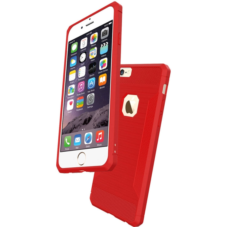 For iPhone 6 & 6s  Brushed Texture TPU Anti-slip Soft Protective Case