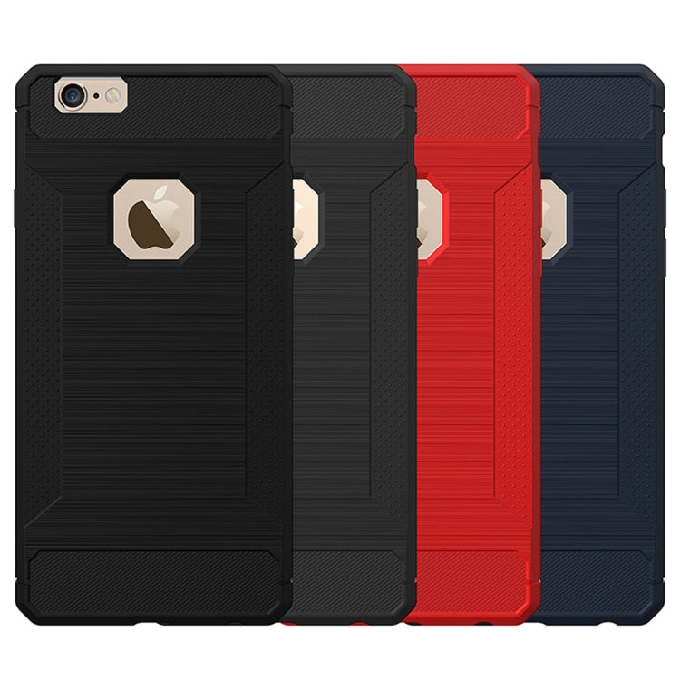 For iPhone 6 & 6s  Brushed Texture TPU Anti-slip Soft Protective Case