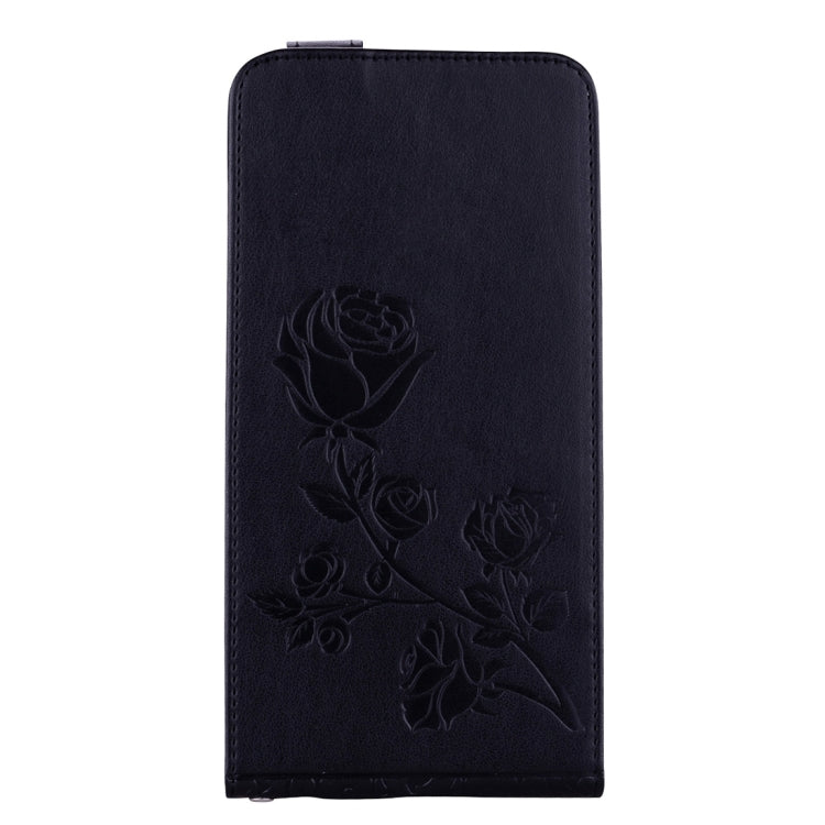 For iPhone 6 & 6s Roses Pressed Flowers Pattern Vertical Flip Leather Case with Card Slot & Lanyard