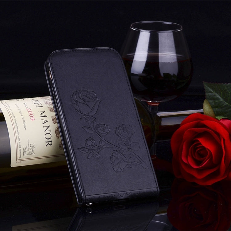 For iPhone 6 & 6s Roses Pressed Flowers Pattern Vertical Flip Leather Case with Card Slot & Lanyard