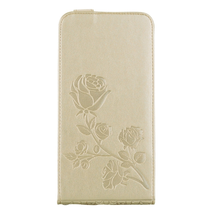 For iPhone 6 & 6s Roses Pressed Flowers Pattern Vertical Flip Leather Case with Card Slot & Lanyard