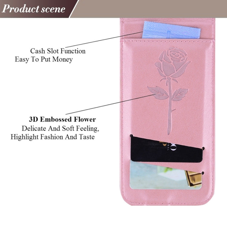 For iPhone 6 & 6s Roses Pressed Flowers Pattern Vertical Flip Leather Case with Card Slot & Lanyard