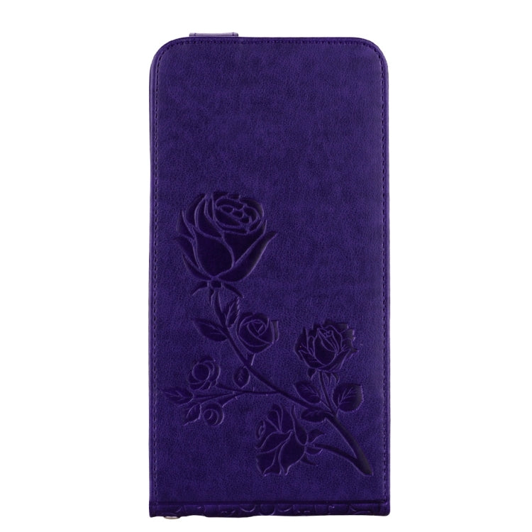 For iPhone 6 & 6s Roses Pressed Flowers Pattern Vertical Flip Leather Case with Card Slot & Lanyard