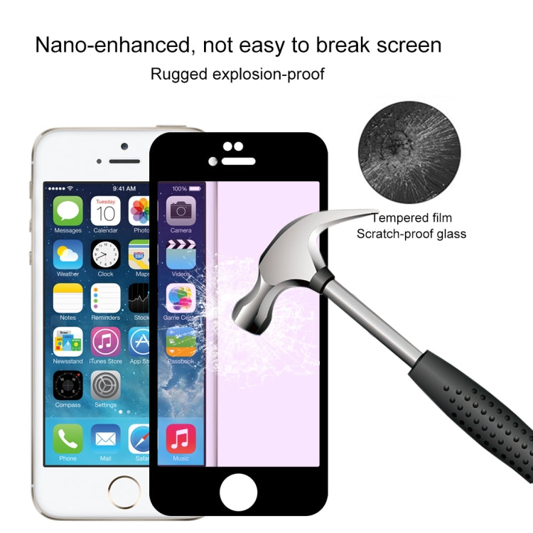Anti-scratch 9H 10D Full Screen Purple-ray Tempered Glass Film for iPhone 6 Plus & 6S Plus