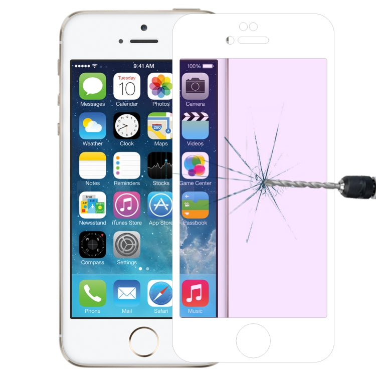 Anti-scratch 9H 10D Full Screen Purple-ray Tempered Glass Film for iPhone 6 Plus & 6S Plus