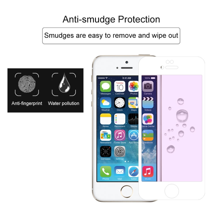 Anti-scratch 9H 10D Full Screen Purple-ray Tempered Glass Film for iPhone 6 Plus & 6S Plus