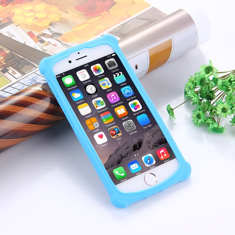 4.5-4.8 inch Universal Crazy Horse Texture PU Leather + Silicone Protective Case for Sony, Blackberry, HTC, Nokia, Blackview, ZTE, iNew, Leagoo, Bluboo and other Smartphones, Size: 14.2x7.4x1cm