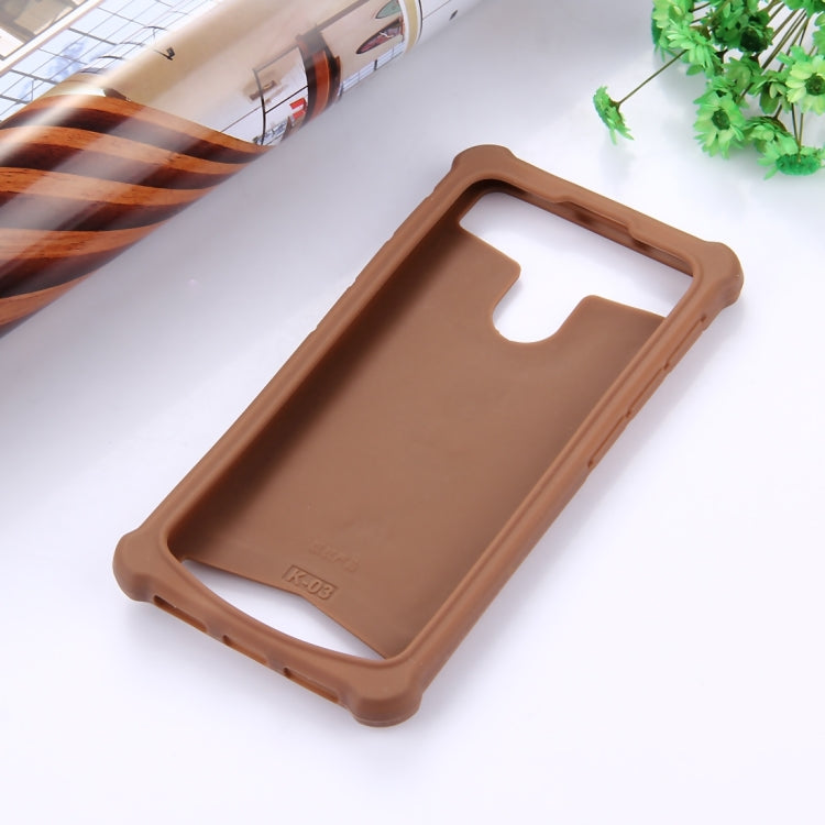4.5-4.8 inch Universal Crazy Horse Texture PU Leather + Silicone Protective Case for Sony, Blackberry, HTC, Nokia, Blackview, ZTE, iNew, Leagoo, Bluboo and other Smartphones, Size: 14.2x7.4x1cm