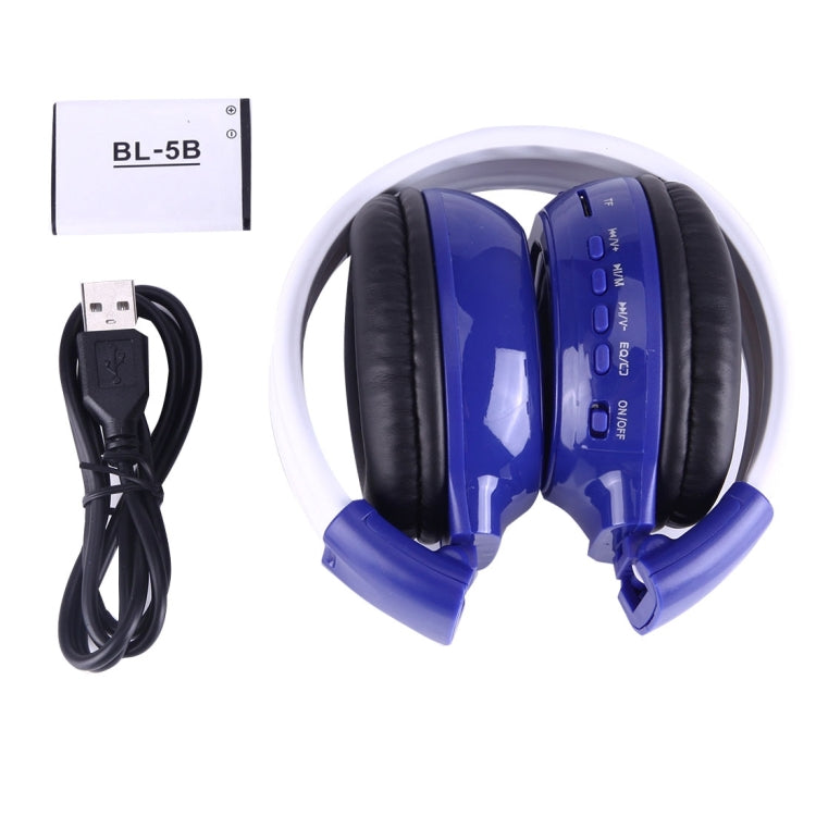 BS-N65 Headband Folding Stereo HiFi Wireless Headphone Headset with LCD Screen & TF Card Slot & LED Indicator Light & FM Function