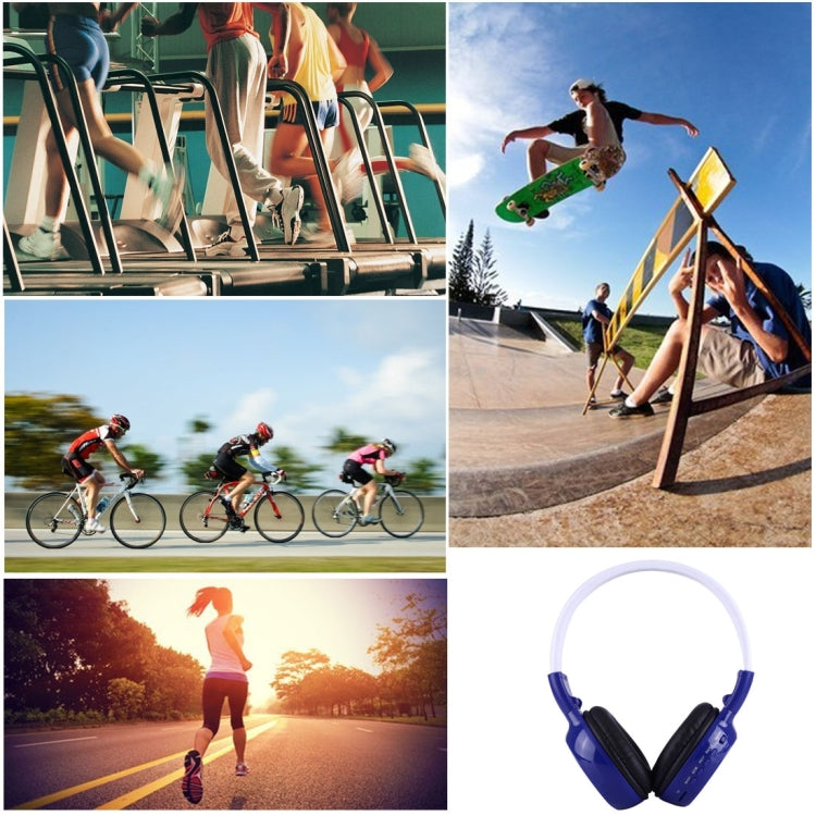 BS-N65 Headband Folding Stereo HiFi Wireless Headphone Headset with LCD Screen & TF Card Slot & LED Indicator Light & FM Function