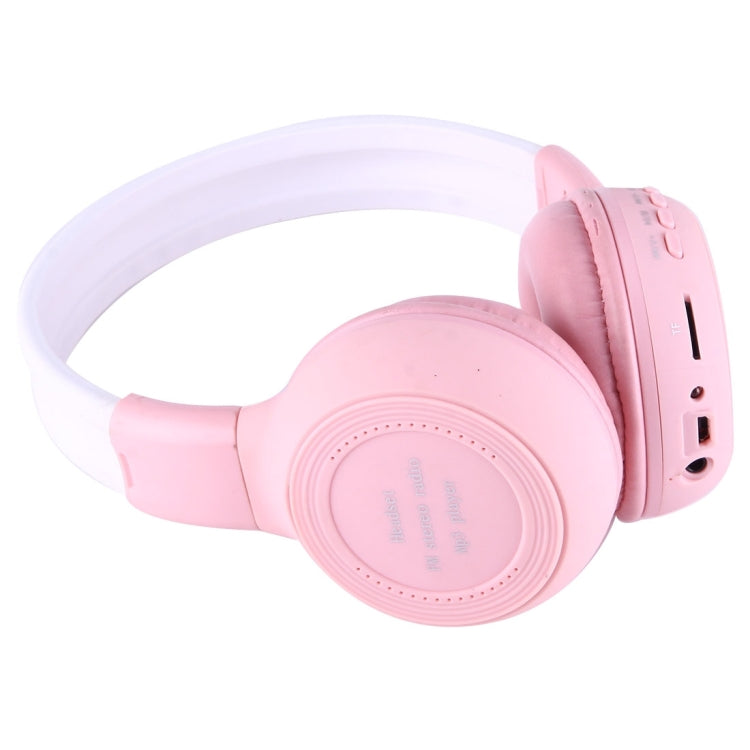 BS-N65 Headband Folding Stereo HiFi Wireless Headphone Headset with LCD Screen & TF Card Slot & LED Indicator Light & FM Function