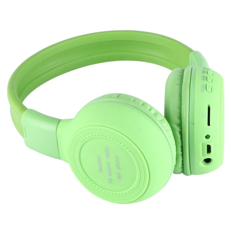 BS-N65 Headband Folding Stereo HiFi Wireless Headphone Headset with LCD Screen & TF Card Slot & LED Indicator Light & FM Function