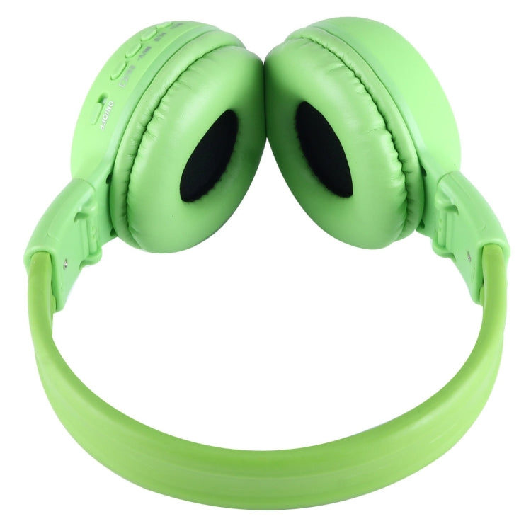 BS-N65 Headband Folding Stereo HiFi Wireless Headphone Headset with LCD Screen & TF Card Slot & LED Indicator Light & FM Function