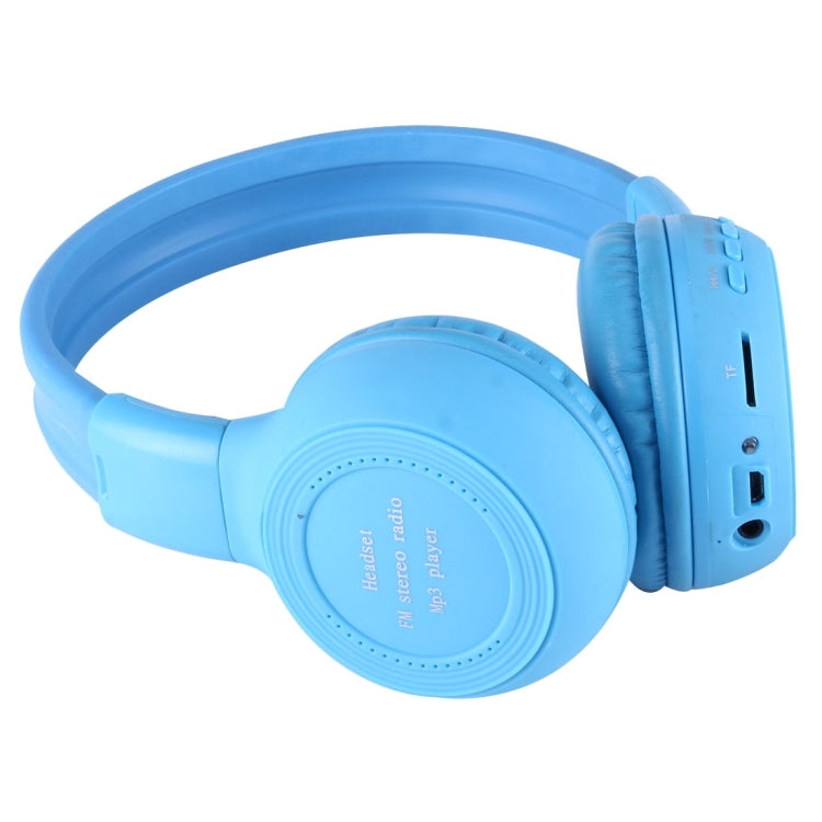 BS-N65 Headband Folding Stereo HiFi Wireless Headphone Headset with LCD Screen & TF Card Slot & LED Indicator Light & FM Function
