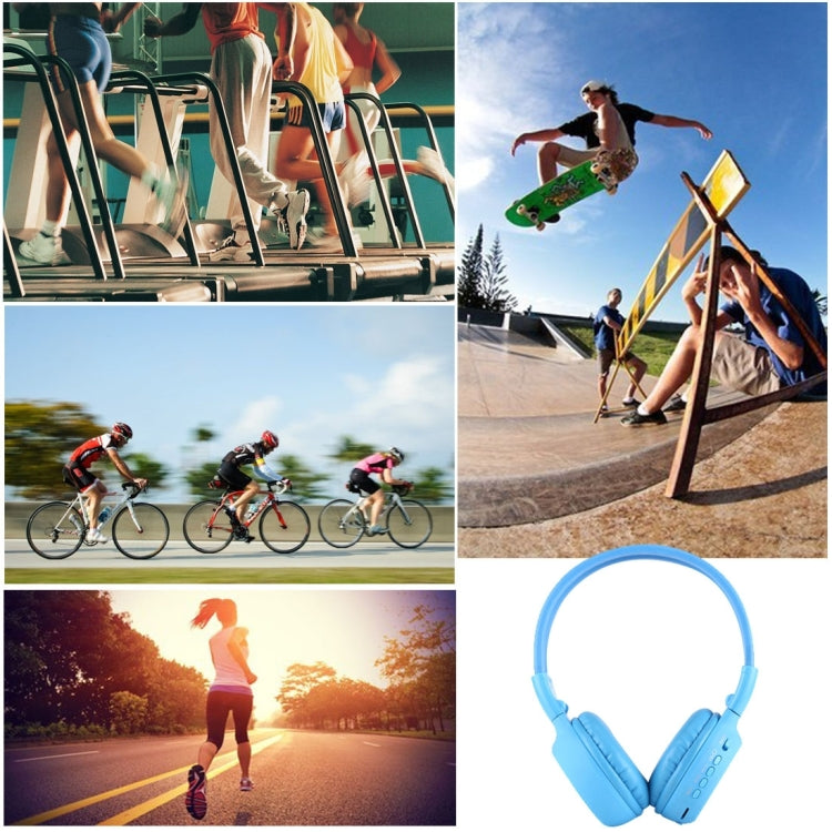 BS-N65 Headband Folding Stereo HiFi Wireless Headphone Headset with LCD Screen & TF Card Slot & LED Indicator Light & FM Function