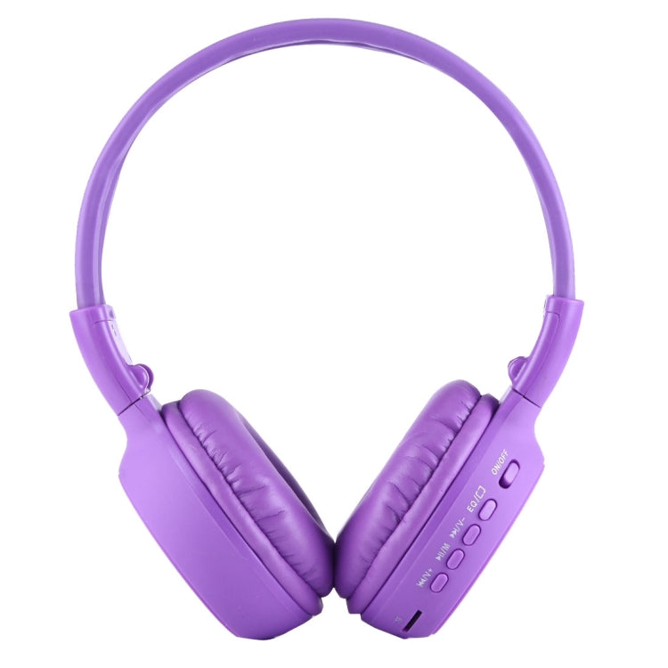 BS-N65 Headband Folding Stereo HiFi Wireless Headphone Headset with LCD Screen & TF Card Slot & LED Indicator Light & FM Function
