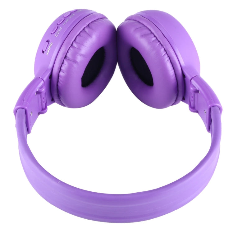 BS-N65 Headband Folding Stereo HiFi Wireless Headphone Headset with LCD Screen & TF Card Slot & LED Indicator Light & FM Function