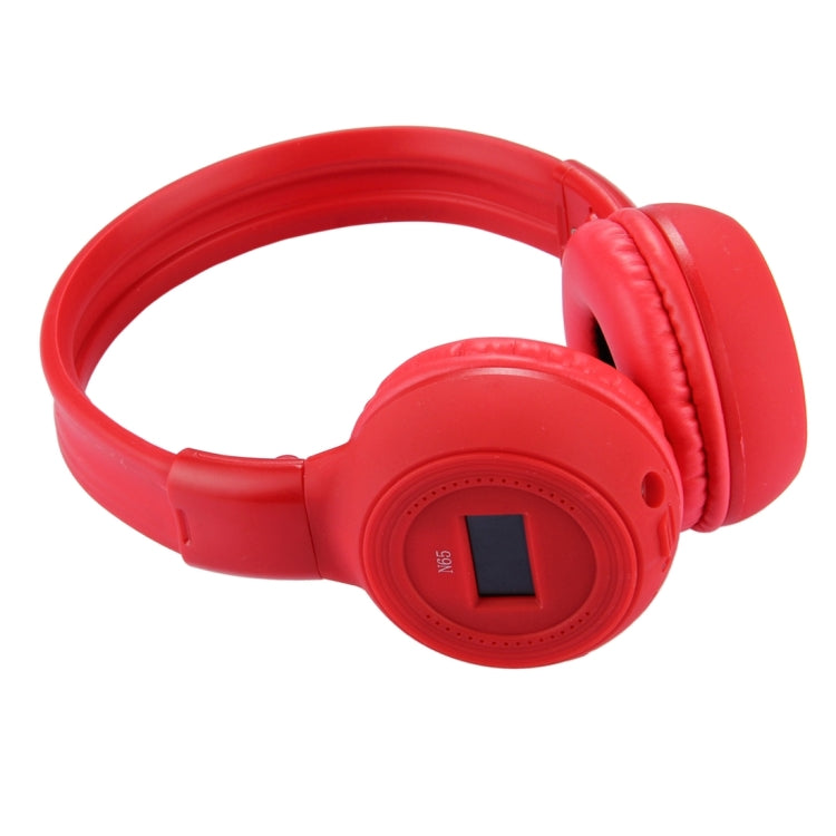 BS-N65 Headband Folding Stereo HiFi Wireless Headphone Headset with LCD Screen & TF Card Slot & LED Indicator Light & FM Function