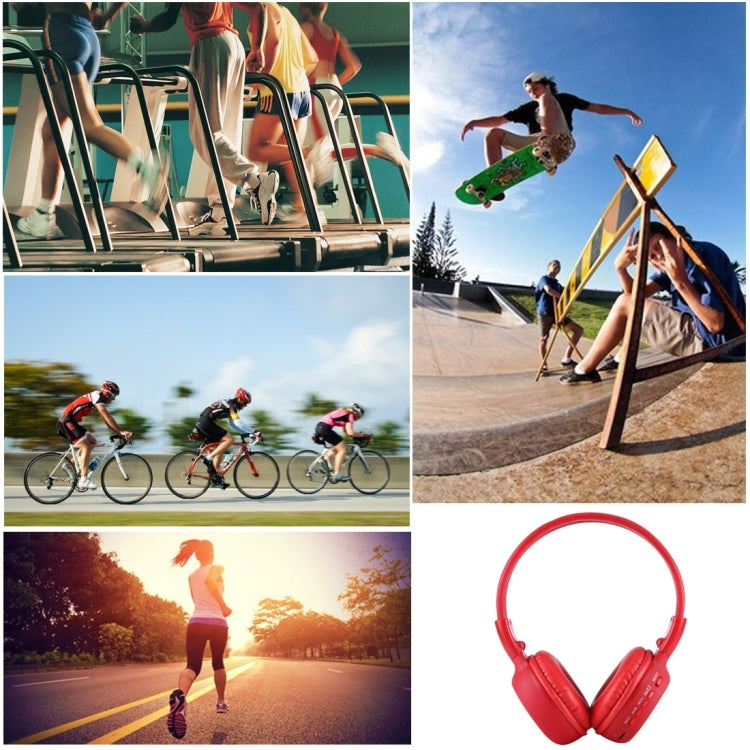 BS-N65 Headband Folding Stereo HiFi Wireless Headphone Headset with LCD Screen & TF Card Slot & LED Indicator Light & FM Function