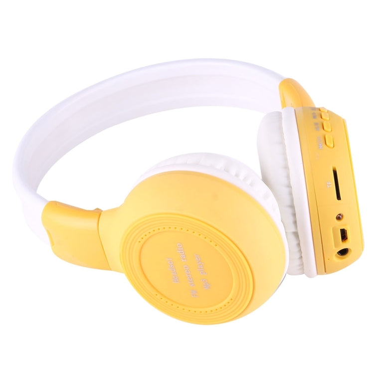 BS-N65 Headband Folding Stereo HiFi Wireless Headphone Headset with LCD Screen & TF Card Slot & LED Indicator Light & FM Function