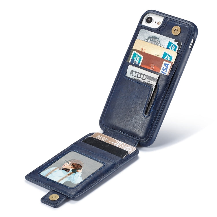 For iPhone 6 & 6s Retro PU Leather Texture Vertical Flip Protective Leather Case with Card Slots & Wallet & Photo Frame