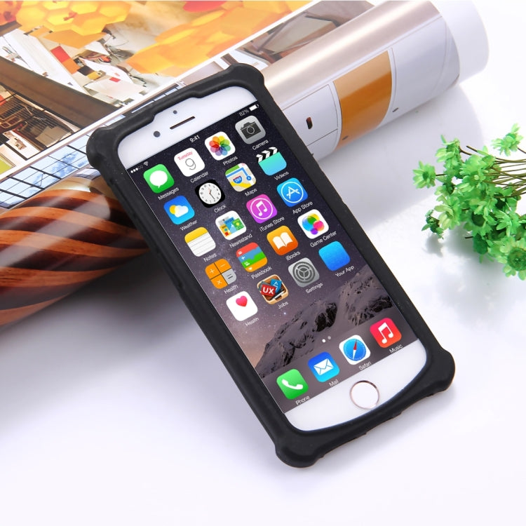 4.5-4.8 inch Universal Crazy Horse Texture PU Leather + Silicone Protective Case with Holder for Sony, Blackberry, HTC, Nokia, Blackview, ZTE, iNew, Leagoo, Bluboo and other Smartphones, Size: 14.2x7.4x1cm