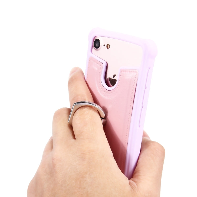 4.5-4.8 inch Universal Crazy Horse Texture PU Leather + Silicone Protective Case with Holder for Sony, Blackberry, HTC, Nokia, Blackview, ZTE, iNew, Leagoo, Bluboo and other Smartphones, Size: 14.2x7.4x1cm