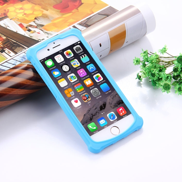 4.5-4.8 inch Universal Crazy Horse Texture PU Leather + Silicone Protective Case with Holder for Sony, Blackberry, HTC, Nokia, Blackview, ZTE, iNew, Leagoo, Bluboo and other Smartphones, Size: 14.2x7.4x1cm