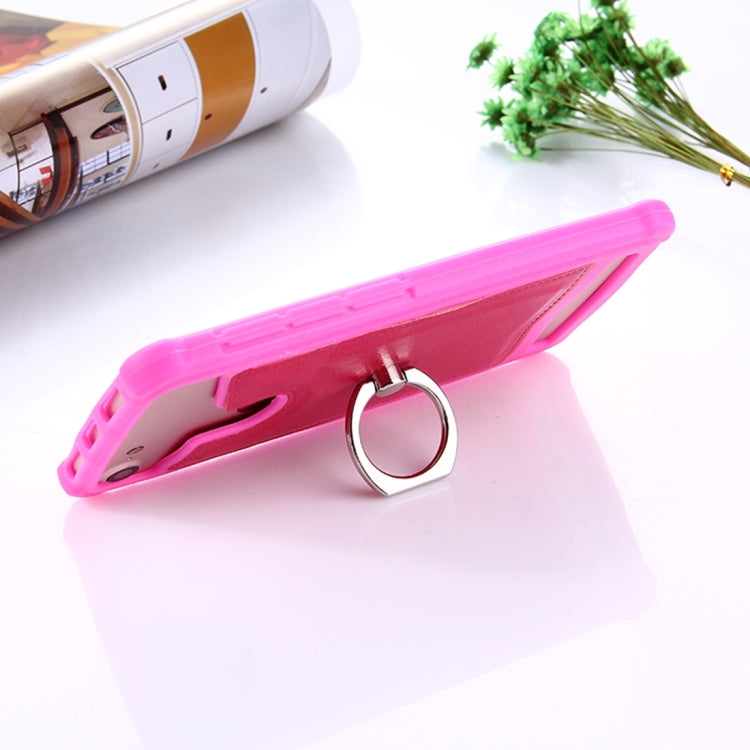 4.5-4.8 inch Universal Crazy Horse Texture PU Leather + Silicone Protective Case with Holder for Sony, Blackberry, HTC, Nokia, Blackview, ZTE, iNew, Leagoo, Bluboo and other Smartphones, Size: 14.2x7.4x1cm