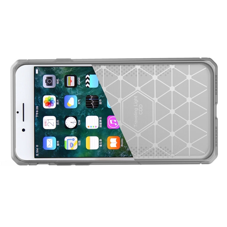 For iPhone 6 & 6s Brushed Carbon Fiber Texture Shockproof TPU Protective Cover Case